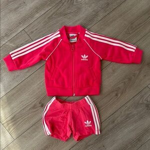 Adidas pink Track Suit for baby